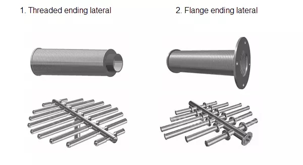 SS 304/316 V Slot wedge wire Hub and Header Laterals for water treatment