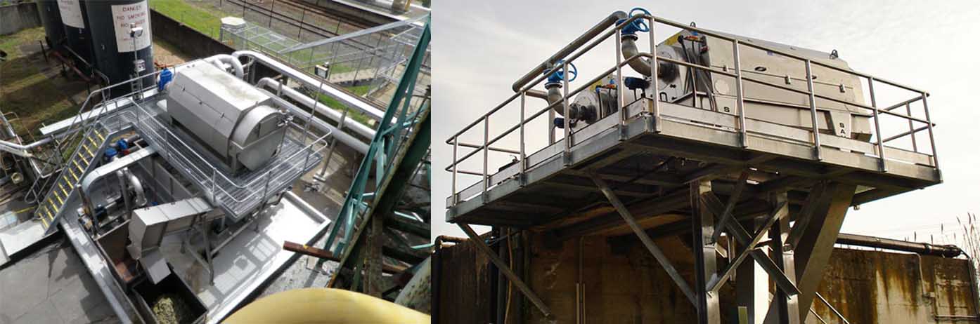 Externally Fed Rotary Drum Screen