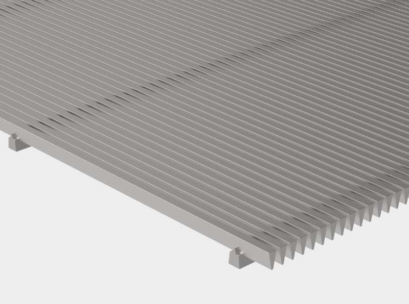 Flat Wedge Wire Panel for Filtering and Screening