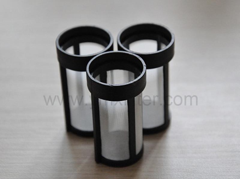 Diesel Fuel Filter Made of Injected Plastic and Filter Mesh